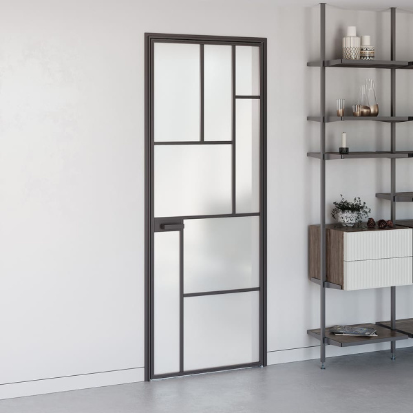 أبواب с алюминиевым наличником AluDoors GEOMETRY