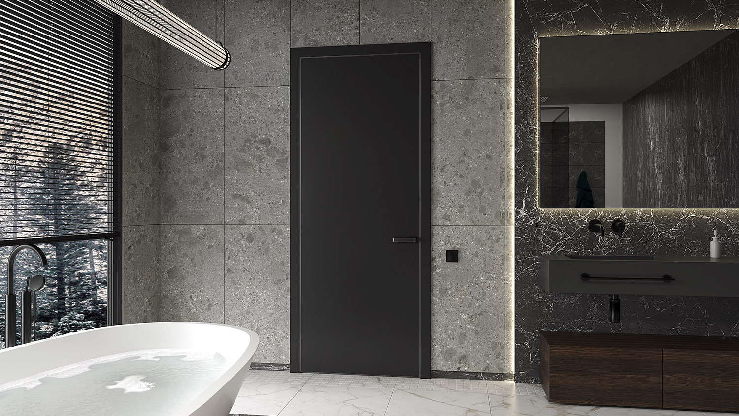 Двери межкомнатные AluDoors LUNA