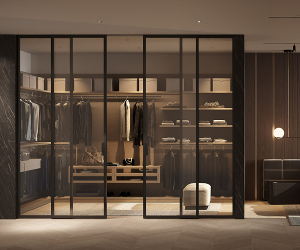 أبواب межкомнатные раздвижные AluDoors CLEAR