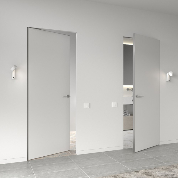 Двери скрытого монтажа Invisible Doors анод под покраску