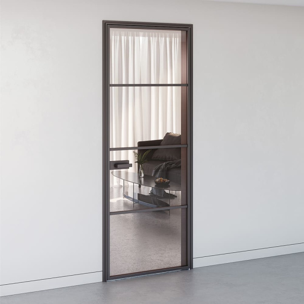 أبواب с алюминиевым наличником AluDoors FLAT