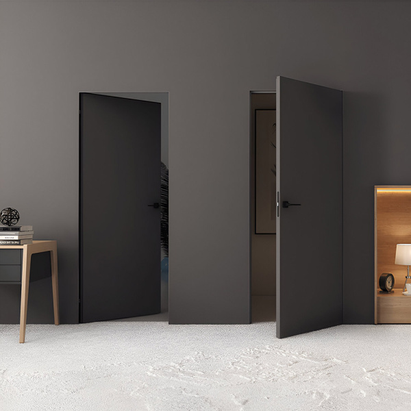 Двери скрытого монтажа SecretDoors Black Edition Inside щитовая