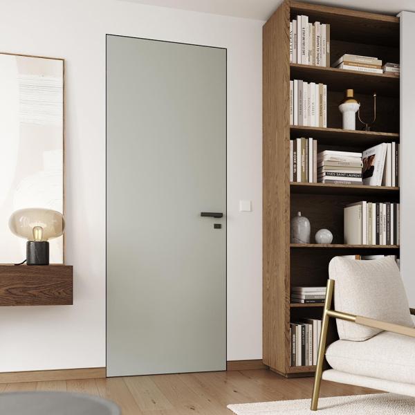 Крашеные двери скрытого монтажа SecretDoors супермат
